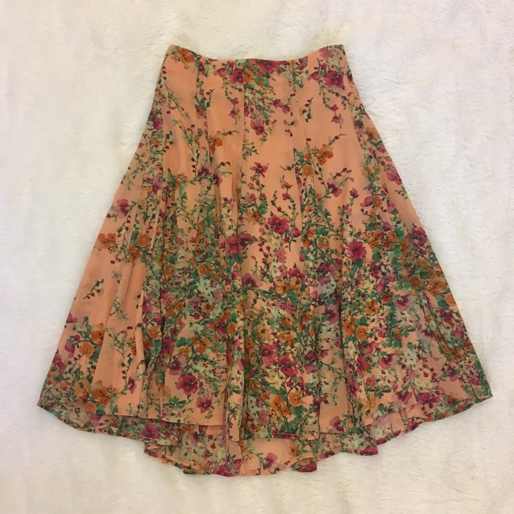 Floral Skirt (Peach)